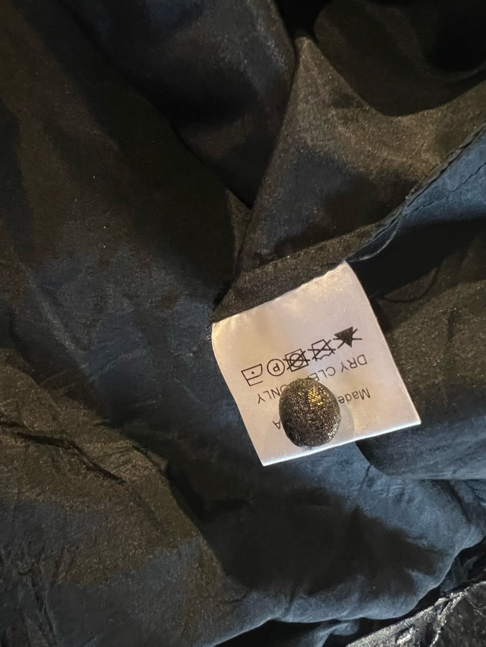 Vintage Mayle Black and Gold Textured Mini Dress sz 6 Excellent Rare Limited - Picture 8 of 9